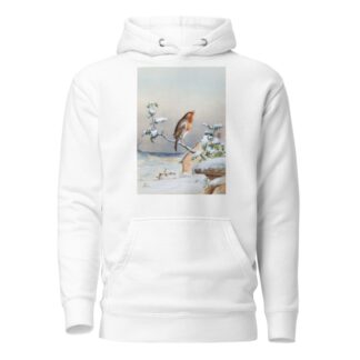 Winter – A Cock Robin by Harry Bright Hoodie