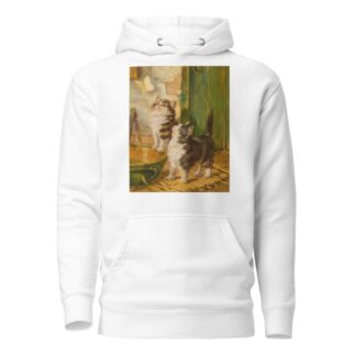 Curiosity and the Butterfly by Julius Adam the elder Hoodie