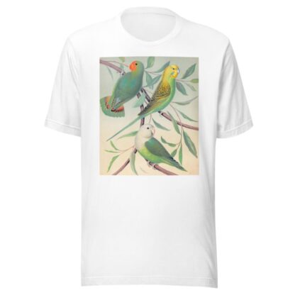 Red-Headed Love-Bird, Grass Parakeet, Madagascar Love-Bird by W. A . Blakston T-Shirt