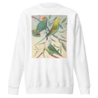 Red-Headed Love-Bird, Grass Parakeet, Madagascar Love-Bird by W. A . Blakston Sweatshirt