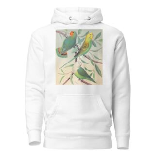 Red-Headed Love-Bird, Grass Parakeet, Madagascar Love-Bird by W. A . Blakston Hoodie