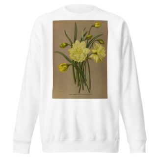 Double Narcissus Sulphur Kroon by Arentina Hendrica Arendsen Sweatshirt