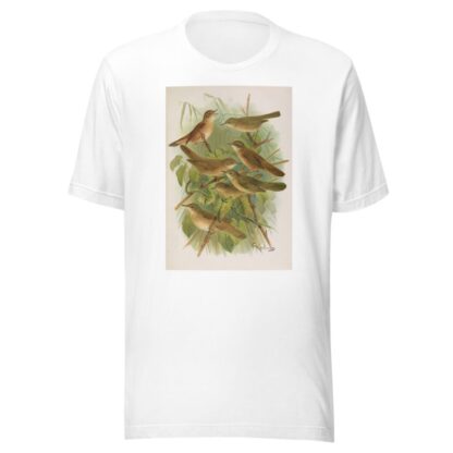 Lusciniola fuscata, melanopogon, Locustella, naevia, luscinioides, certhiola by Johann Friedrich Naumann T-Shirt