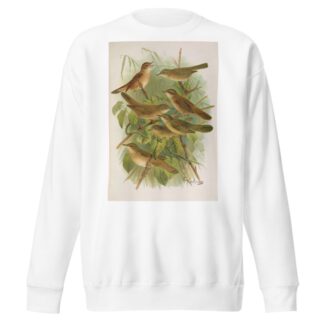 Lusciniola fuscata, melanopogon, Locustella, naevia, luscinioides, certhiola by Johann Friedrich Naumann Sweatshirt