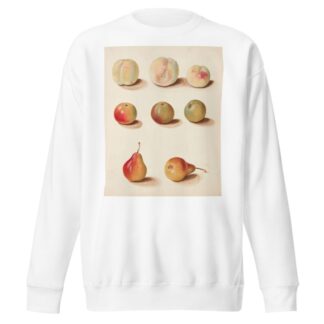Studie af fersken, æble og pære by Johanna Fosie Sweatshirt