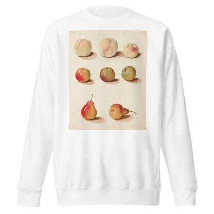 Studie af fersken, æble og pære by Johanna Fosie Sweatshirt