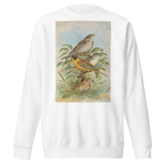 Miliaria calandra, Emberiza melanocephala Scopoli by Johann Friedrich Naumann Sweatshirt