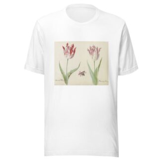 Twee tulpen met vliegende kever General va(n) Horne Amaral pot Bacer by Jacob Marrel T-Shirt