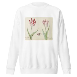 Twee tulpen met vliegende kever General va(n) Horne Amaral pot Bacer by Jacob Marrel Sweatshirt