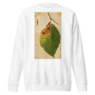 Crumpled and Withered Leaf Edge Mimicking Caterpillar by Emma Beach Thayer Sweatshirt