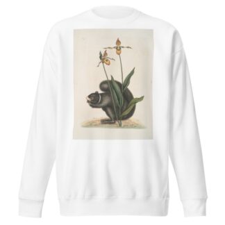 Sciurus Niger, The Black-Squirrel; Calceolus, The Lady’s Slipper. by Mark Catesby Sweatshirt
