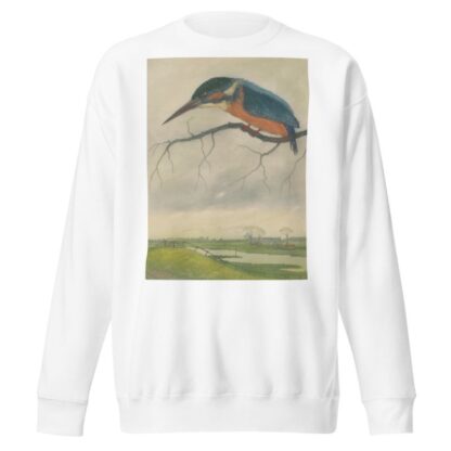 IJsvogel op een tak in een weidelandschap by Frans Everbag Sweatshirt