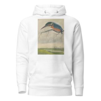 IJsvogel op een tak in een weidelandschap by Frans Everbag Hoodie