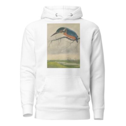IJsvogel op een tak in een weidelandschap by Frans Everbag Hoodie