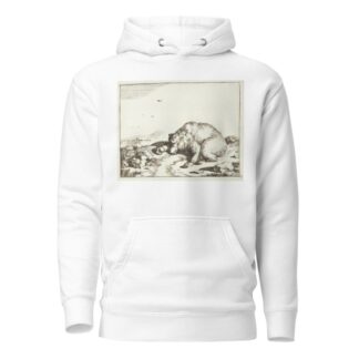 Liggende bjørn med en udstrakt pote by Marcus de Bye Hoodie