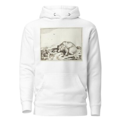 Liggende bjørn med en udstrakt pote by Marcus de Bye Hoodie