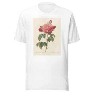Rosa Gallica Aurelianensis by Pierre Joseph Redouté T-Shirt