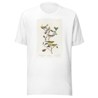 Black-throated green warbler. Blackburnian, W. Mourning warbler by John James Audubon T-Shirt