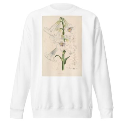 Lilium giganteum by Walter Hood Fitch Sweatshirt