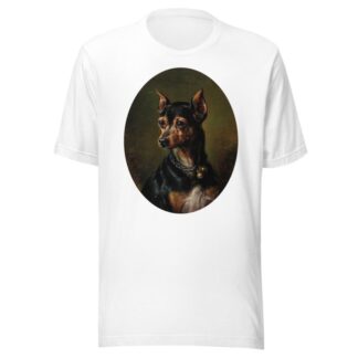 Pinscher in Collar with Bells by Carl Reichert T-Shirt