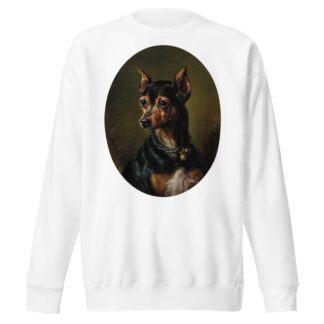 Pinscher in Collar with Bells by Carl Reichert Sweatshirt