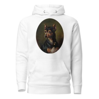 Pinscher in Collar with Bells by Carl Reichert Hoodie