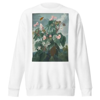 The oblique-leaved begonia by Robert John Thornton Sweatshirt