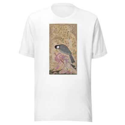 White-Eared Bulbul Perched on a Pink Rock by Mu’in Musavvir T-Shirt