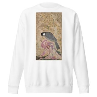 White-Eared Bulbul Perched on a Pink Rock by Mu’in Musavvir Sweatshirt