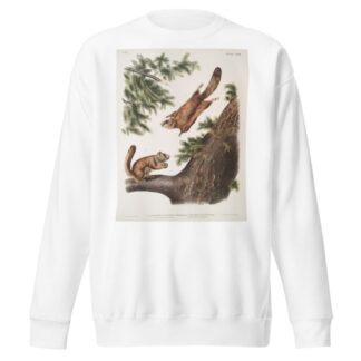 1. Pteromys sabrinus, Severn River Flying Squirrel; 2. Pteromys alpinus, Rocky Mountain Squirrel. by John Woodhouse Audubon Sweatshirt