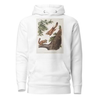 1. Pteromys sabrinus, Severn River Flying Squirrel; 2. Pteromys alpinus, Rocky Mountain Squirrel. by John Woodhouse Audubon Hoodie