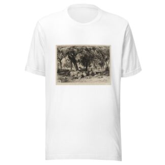 Sheep in an Orchard by Peter Moran T-Shirt