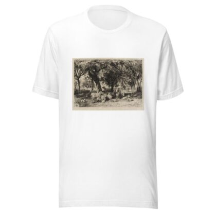 Sheep in an Orchard by Peter Moran T-Shirt