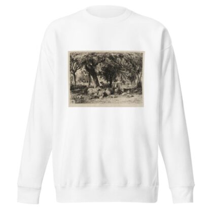 Sheep in an Orchard by Peter Moran Sweatshirt