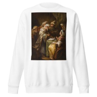 The marriage contract by Charles-André van Loo Sweatshirt