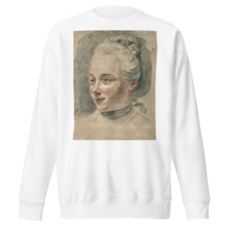 Three-Quarter View of the Head of a Girl, Turning to the Left by Johann Heinrich Tischbein the Younger Sweatshirt