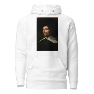 Portrait of a Man in a Hat by Abraham de Vries Hoodie