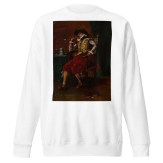 Cavalier Smoking by Adolphe-Alexandre Lesrel Sweatshirt