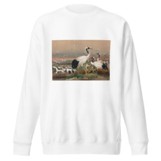The Mantchurian Crane by Joseph Wolf Sweatshirt