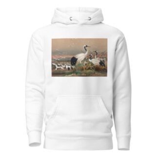 The Mantchurian Crane by Joseph Wolf Hoodie