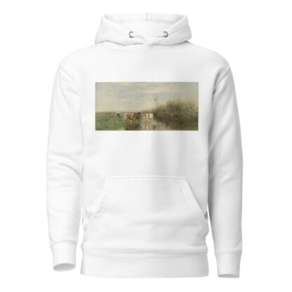 Cows in a Soggy Meadow by Willem Maris Hoodie