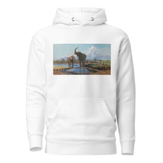 Elephants at a waterhole by Wilhelm Kuhnert Hoodie