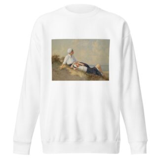 Mutter und Tochter am Strand by Hermann Seeger Sweatshirt