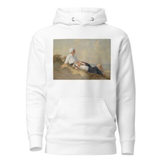 Mutter und Tochter am Strand by Hermann Seeger Hoodie