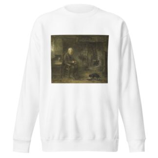 Interior of a Peasant Hut by Jozef Israëls Sweatshirt