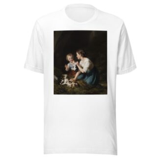 Kinder mit Kätzchen by Fritz Zuber-Bühler T-Shirt