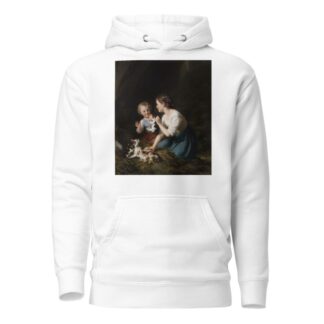 Kinder mit Kätzchen by Fritz Zuber-Bühler Hoodie