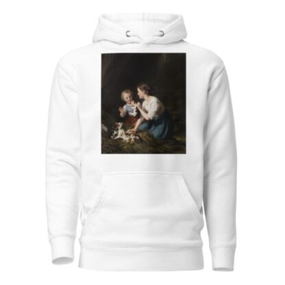 Kinder mit Kätzchen by Fritz Zuber-Bühler Hoodie