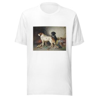 Zwei Hunde mit einer Kleiderkiste. by Carl Pischinger T-Shirt