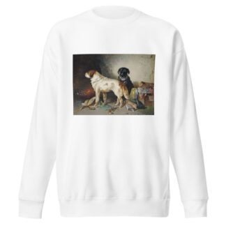Zwei Hunde mit einer Kleiderkiste. by Carl Pischinger Sweatshirt
